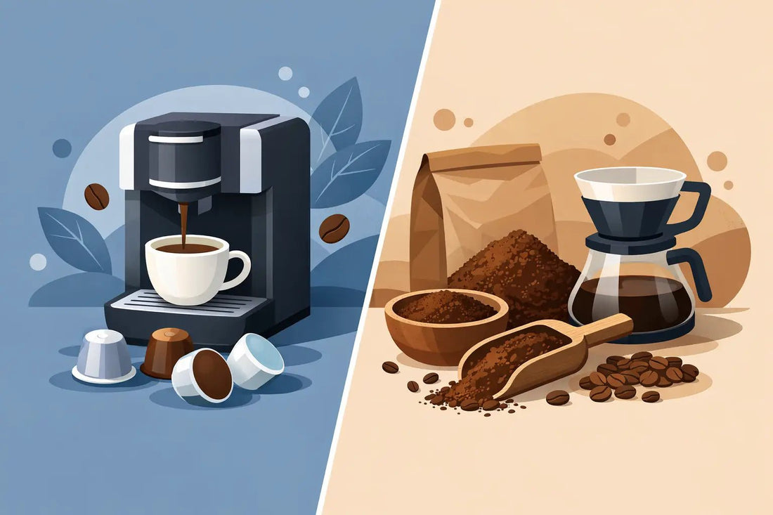 Coffee Pods vs Ground Coffee for Your Routine - Tradewinds Coffee and Tea Co.